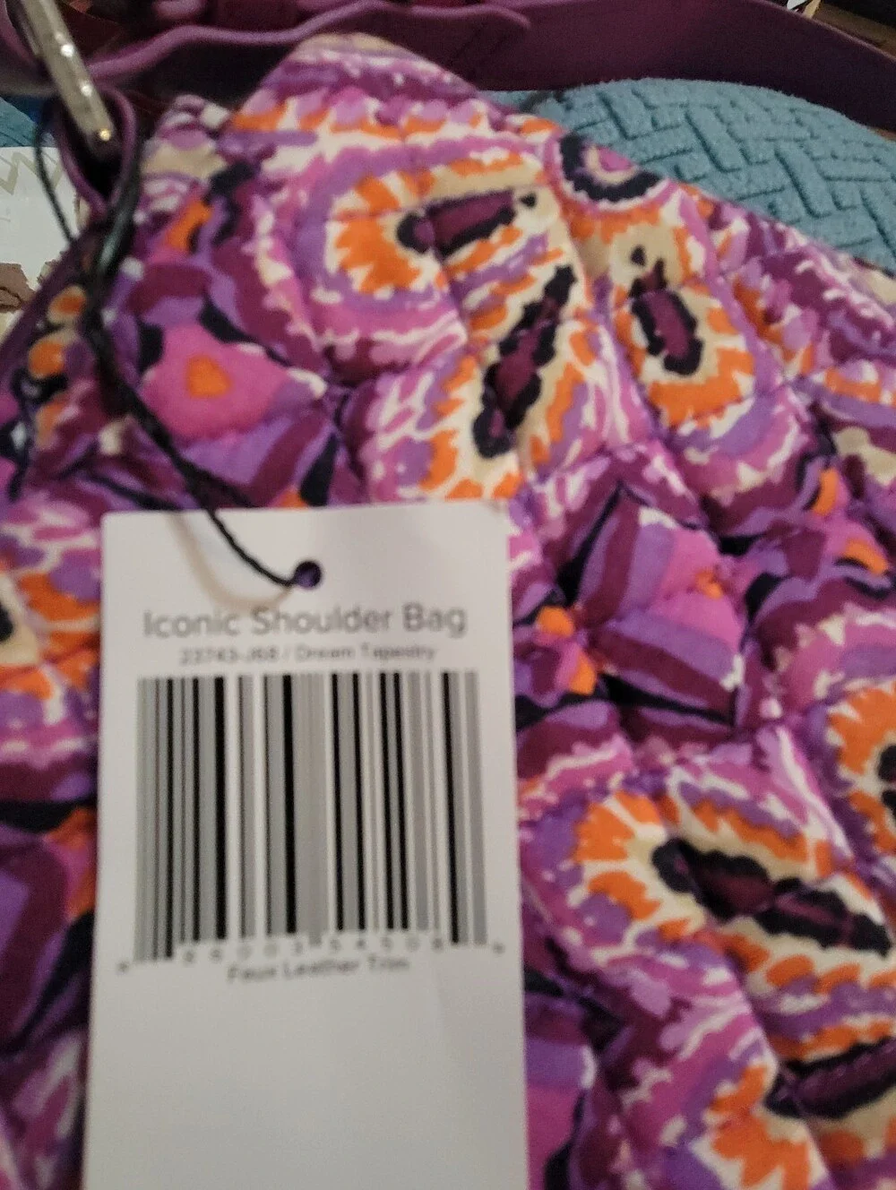 Vera Bradley Iconic Shoulder Bag  Dream Tapestry NWT